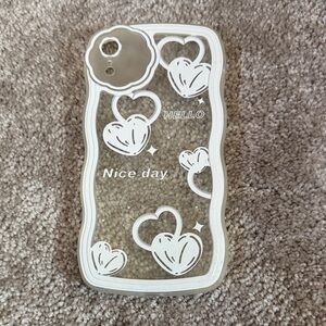 Amazon Heart Design Phone Case - White